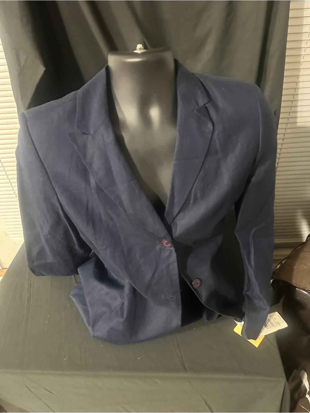 Ladies Navy Blazer - Two-Button Suit Jacket, collection size 10, NWT-#629